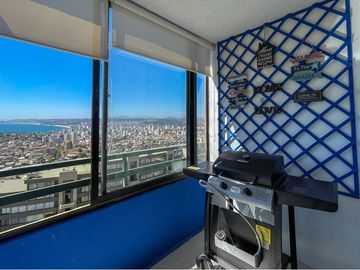Se vende departamento en Via del mar con vista mar