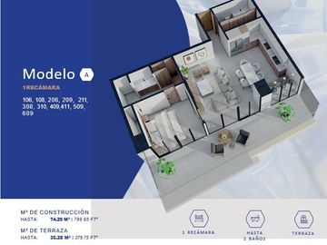 Departamento en venta en La Cruz de Huanacaxtle
