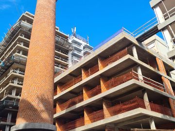Departamento 4 ambientes en obra Barracas 3 baños pileta solarium gimnasio laundry SUM  Seguridad