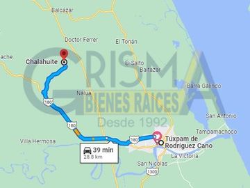 RANCHO DE LUJO EN VENTA EN CHALAHUITE A 39 MINUTOS DE TUXPAN