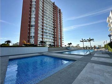 UNICO DEPARTAMENTO EN PRIMERA LNEA AL MAR EN EDIFICIO IBIZA, MANTA