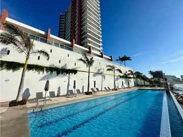 UNICO DEPARTAMENTO EN PRIMERA LNEA AL MAR EN EDIFICIO IBIZA, MANTA