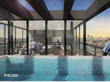 MONOAMBIENTE EN EDIFICIO DE 8 PISOS , DEPTOS  DE 1 Y 2 AMB , CON COCHERAS , BALCON O PATIO , CON SUM ,PISCINA , SAUNA