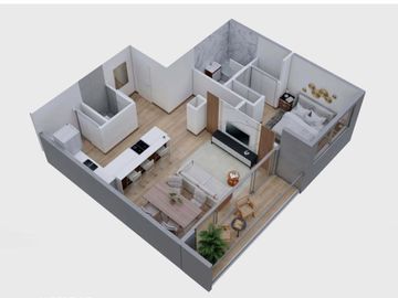 Venta departamento 2 ambientes con contrafrente en Saavedra