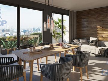 A estrenar. Venta en pozo. Departamento. 2 ambientes. 2 baños. Vestidor. Frente. Balcón. Almagro