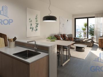 A estrenar.Venta en pozo. Departamento. 1 ambiente. Balcón. Frente. Almagro