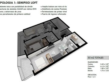 Departamento en  Zona Norte