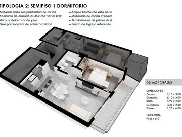 Departamento en  Zona Norte