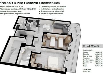 Departamento en  Zona Norte