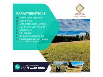 Venta Parcelas Cerro el Padre (5.000mt2), Quilaco.