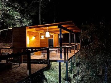 TERRENO CON CABAÑA EN VENTA,  RESIDENCIAL CAMPESTRE EL TIGRE MAZAMITLA