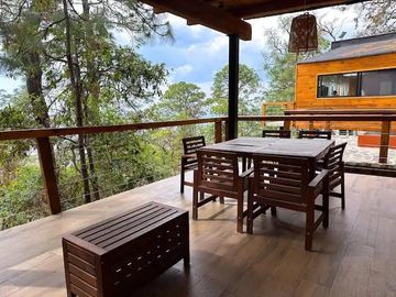 TERRENO CON CABAÑA EN VENTA,  RESIDENCIAL CAMPESTRE EL TIGRE MAZAMITLA
