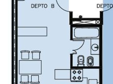 Venta - Gran ambiente tipo loft c/balcón y patio al frente. Muy luminoso - Belgrano - A estrenar