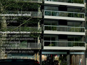 Venta - Gran ambiente tipo loft c/balcón y patio al frente. Muy luminoso - Belgrano - A estrenar