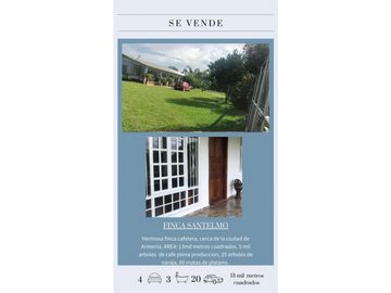 SE VENDE FINCA EN KM 2 VA ARMENIA- MONTENEGRO, QUINDIO