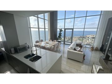 SE VENDE ESPECTACULAR APTO  DUPLEX VISTA  FRENTE AL MAR EN BQUILLA