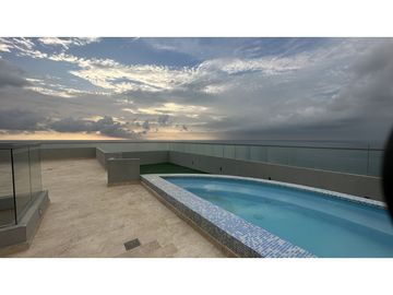 SE VENDE ESPECTACULAR APTO  DUPLEX VISTA  FRENTE AL MAR EN BQUILLA
