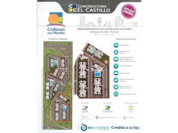 SE VENDE LINDO APARTAMENTO – PROYECTO SOBRE PLANOS COLINAS DEL NORTE