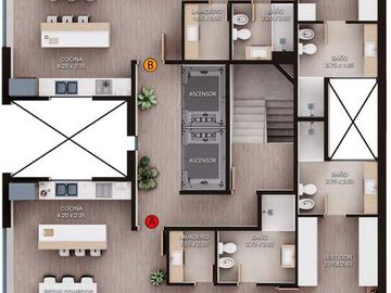 Venta Departamento de 3 Dormitorios  Estrenar Rosario Centro