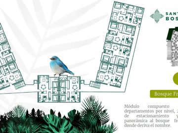 Departamentos en venta en Bosques Santuario. De 2 Rec en un entorno natural único en Puebla