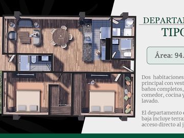 Departamentos en venta en Bosques Santuario. De 2 Rec en un entorno natural único en Puebla