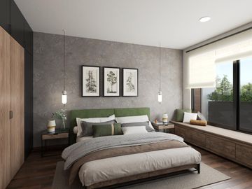 Departamentos en venta en Bosques Santuario. De 2 Rec en un entorno natural único en Puebla