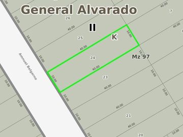 Lote / Terreno calle Belgrano entre Maipú y Florida - Parque Bristol - Miramar