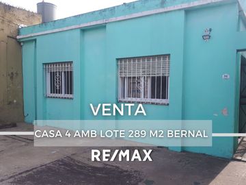 Venta Casa 4 Amb Lote 289m2 Patio Quincho Bernal O