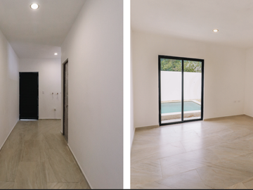 CASA EN VENTA EN MÉRIDA, BELLAVISTA DZITYÁ, UN PISO Y 3 HABITACIONES.