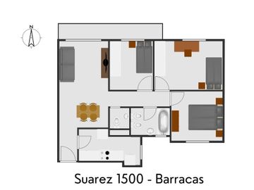 Venta Departameto 4 Ambientes Balcón Barracas