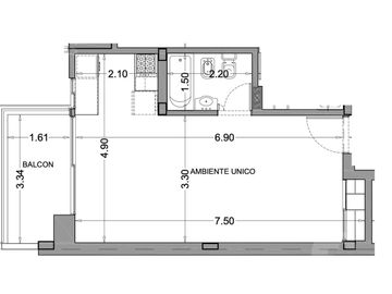 Venta Departamento Monoambiente con Balcón y Amenities, a Estrenar en Almagro