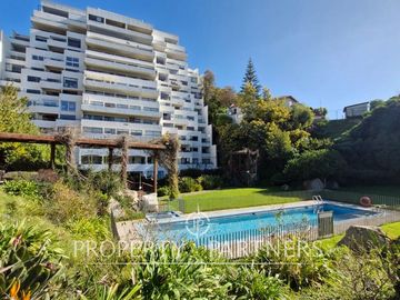 Gran departamento duplex con sala de estar en Jardín del Mar, Maravillosa vista.