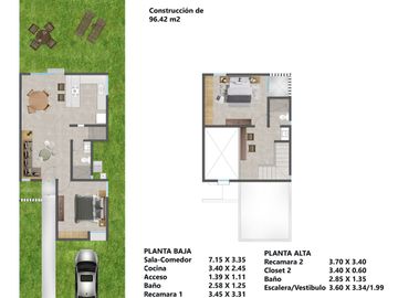 Casa (Mod.96) en Venta en Residencial Las Palmas, Kanasin