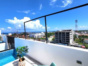VENTA PENTHOUSE ALBERCA PRIVADA CENTRO PLAYA DEL CARMEN