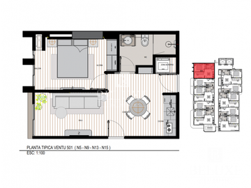 VENDO APARTAMENTO EN BELLA VISTA PROYECTO VENTU (P)