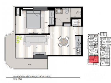VENDO APARTAMENTO EN BELLA VISTA PROYECTO VENTU (P)