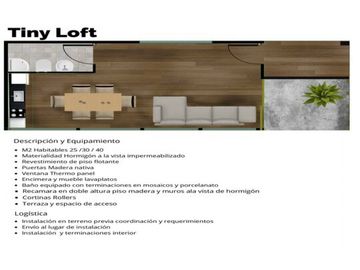 VENTA DE CASAS MODERNAS TINY LOFT DESDE UF 650