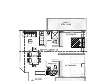 Eje Central Departamento en venta en Portales Norte