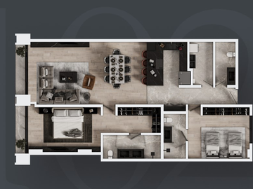 Departamento en venta en Calzada del Valle en San Pedro Garza García