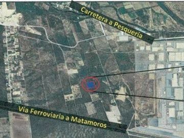 Terreno en venta de 50,846 m2  (226.16.ml x225..88.ml) en Pesquería N.L Muy cerca de la planta KIA fabricante de automóviles primera en Latinoamérica