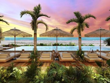 Departamento en Sisal frente al mar en venta. Cerca de Merida Yucatan