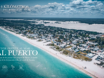 Departamento en Sisal frente al mar en venta. Cerca de Merida Yucatan