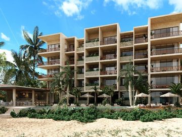 Departamento en Sisal frente al mar en venta. Cerca de Merida Yucatan