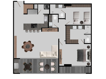 Departamento en venta en Calzada del Valle en San Pedro Garza García