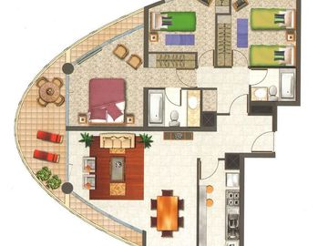 Departamento en Venta en Edificio Punta Cavancha piso 3 TS