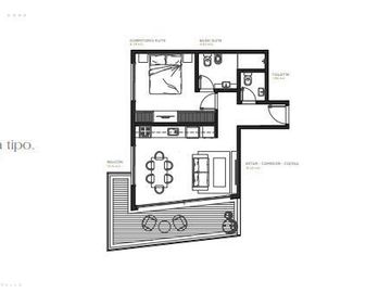 SHULBIUS EMME - AMPLIO Y MODERNO 2 AMBIENTES