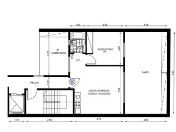 Único 3 ambientes con Patio Privado.    Nuñez