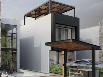 MODERNA CASA CON ALBERCA EN PRIVADA