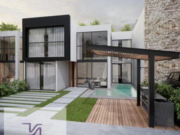 MODERNA CASA CON ALBERCA EN PRIVADA