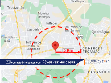 IB-EM0160 - Bodega Industrial en Renta en Tultitlán-Coacalco, Estado de México, 14,604 m2.